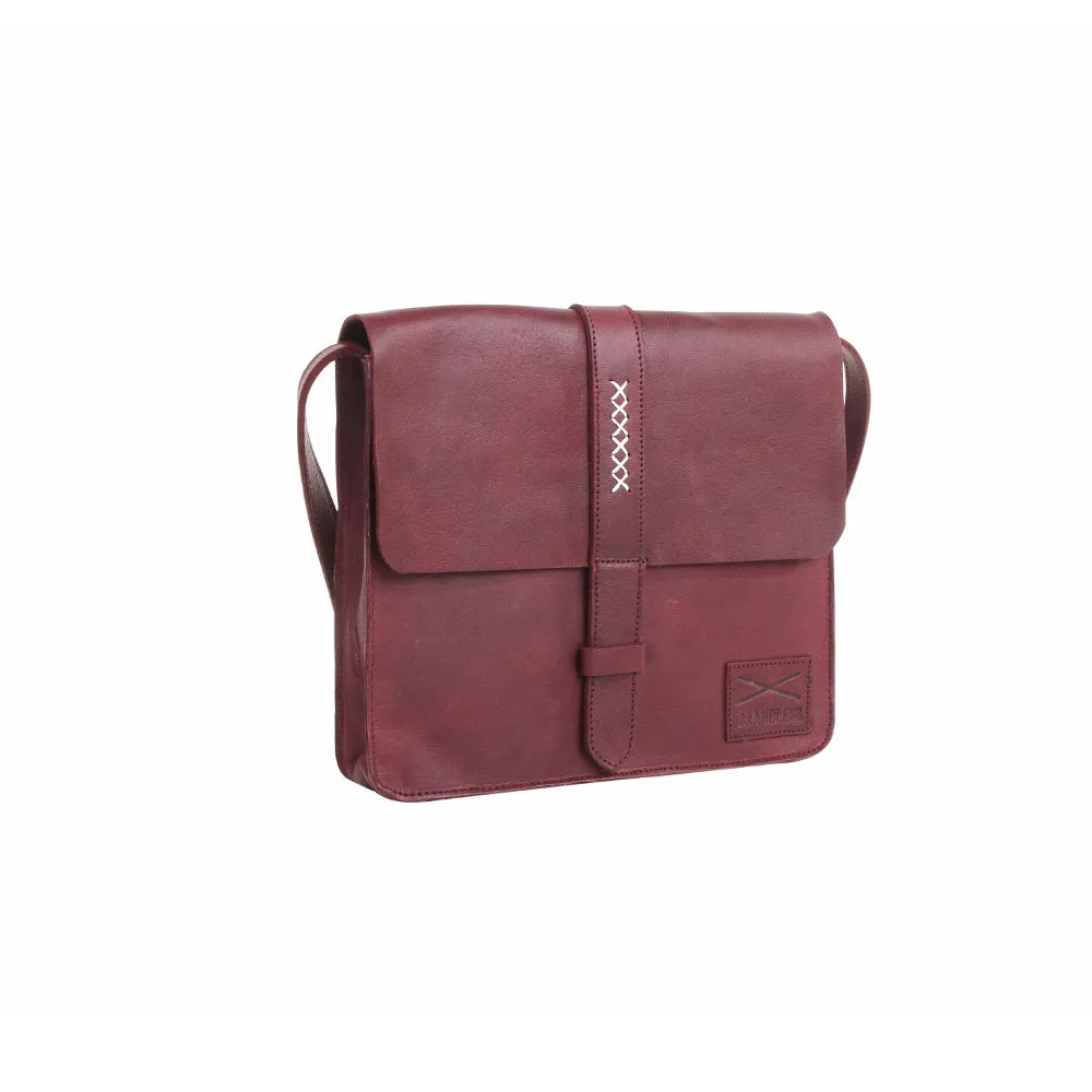 Fundamental Messenger Bag I -Burgundy