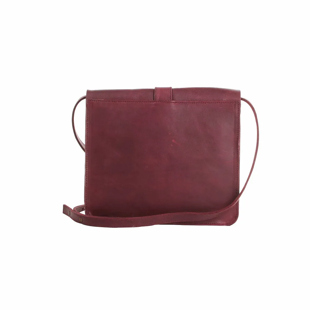 Fundamental Messenger Bag I -Burgundy