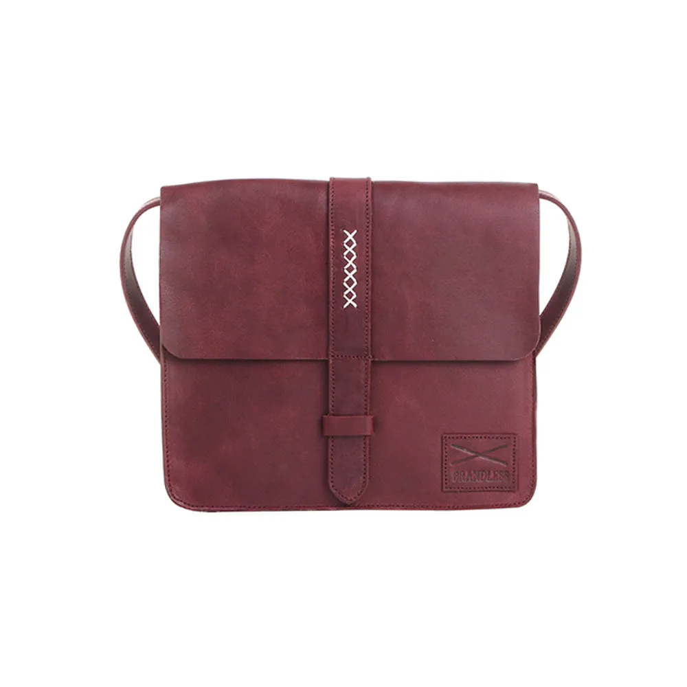 Fundamental Messenger Bag I -Burgundy