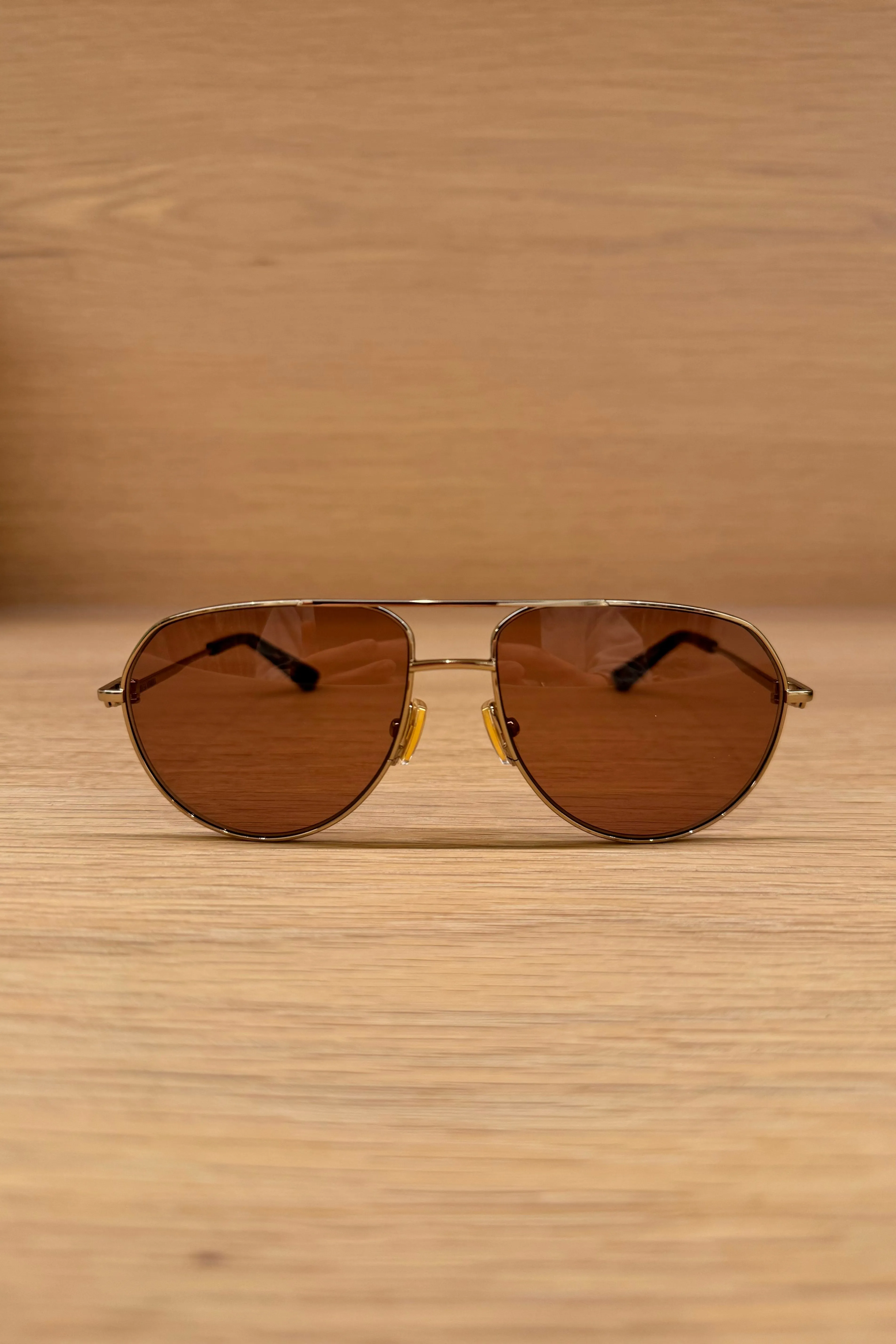 GOLD AVIATOR METAL SUNGLASSES BV1302S