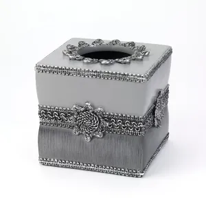 Granite Braided Medallion Tissue Cover 11166E