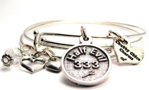 Half Evil 333 Expandable Bangle Bracelet Set