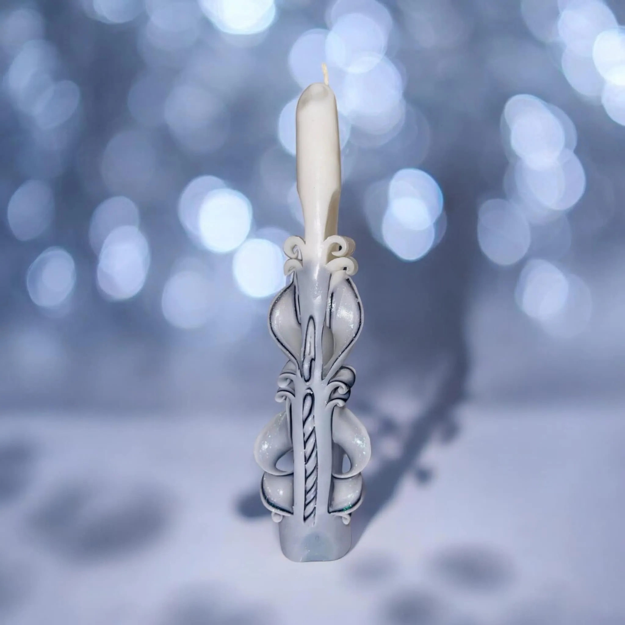 Handmade Carved Tapper Candles -Creative Design
