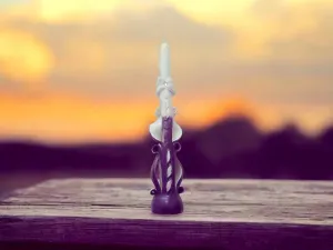 Handmade Carved Tapper Candles -Creative Design