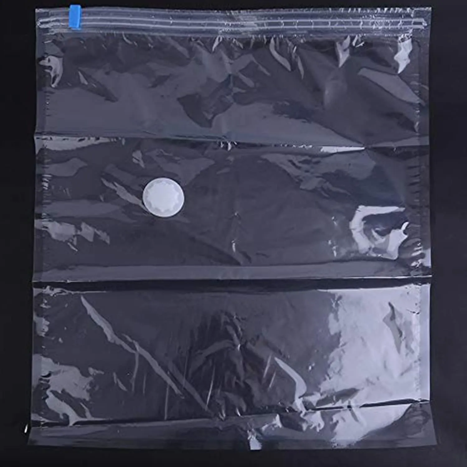 Heart Home Vacuum Storage Bags|Space Saver Bags|Travel Vacuum Storage Seal Bags for Comforters Blankets Clothes Pillows With Hand Pump,80x120 cm,Pack of 4 (Transparent)