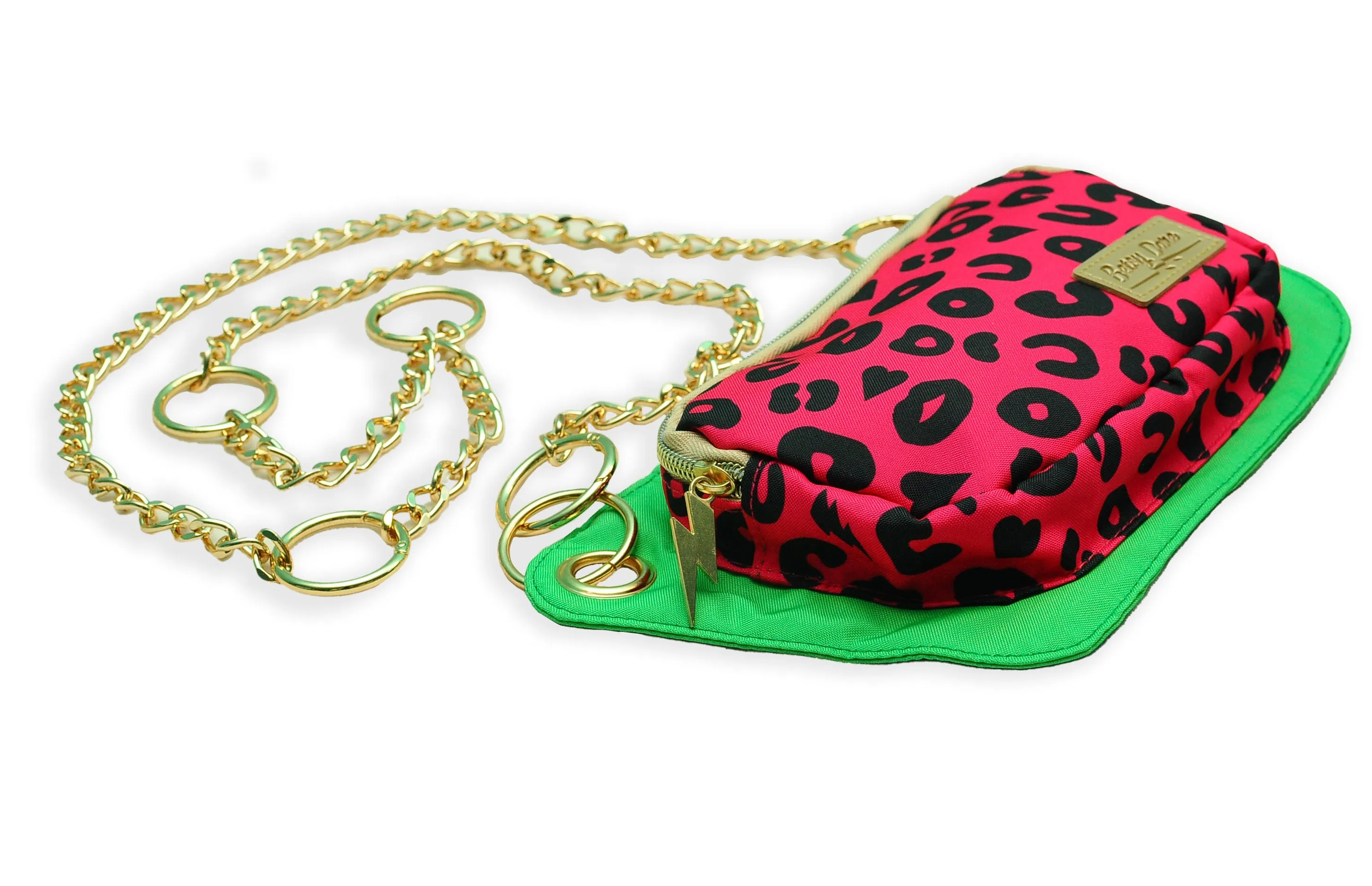 Hot Pink Electric Leopard Lisa Convertible Crossbody/Belt Bag