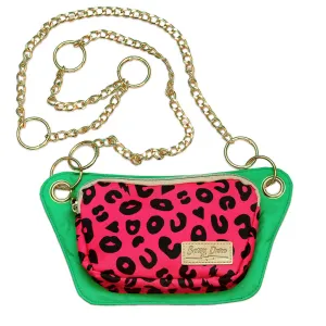 Hot Pink Electric Leopard Lisa Convertible Crossbody/Belt Bag
