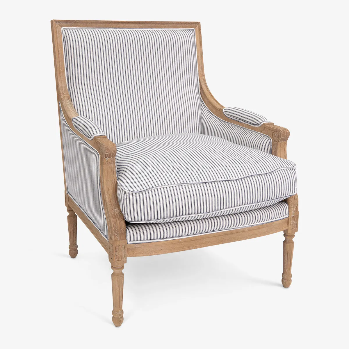 Hudson Florida Chair Ticking On Oak
