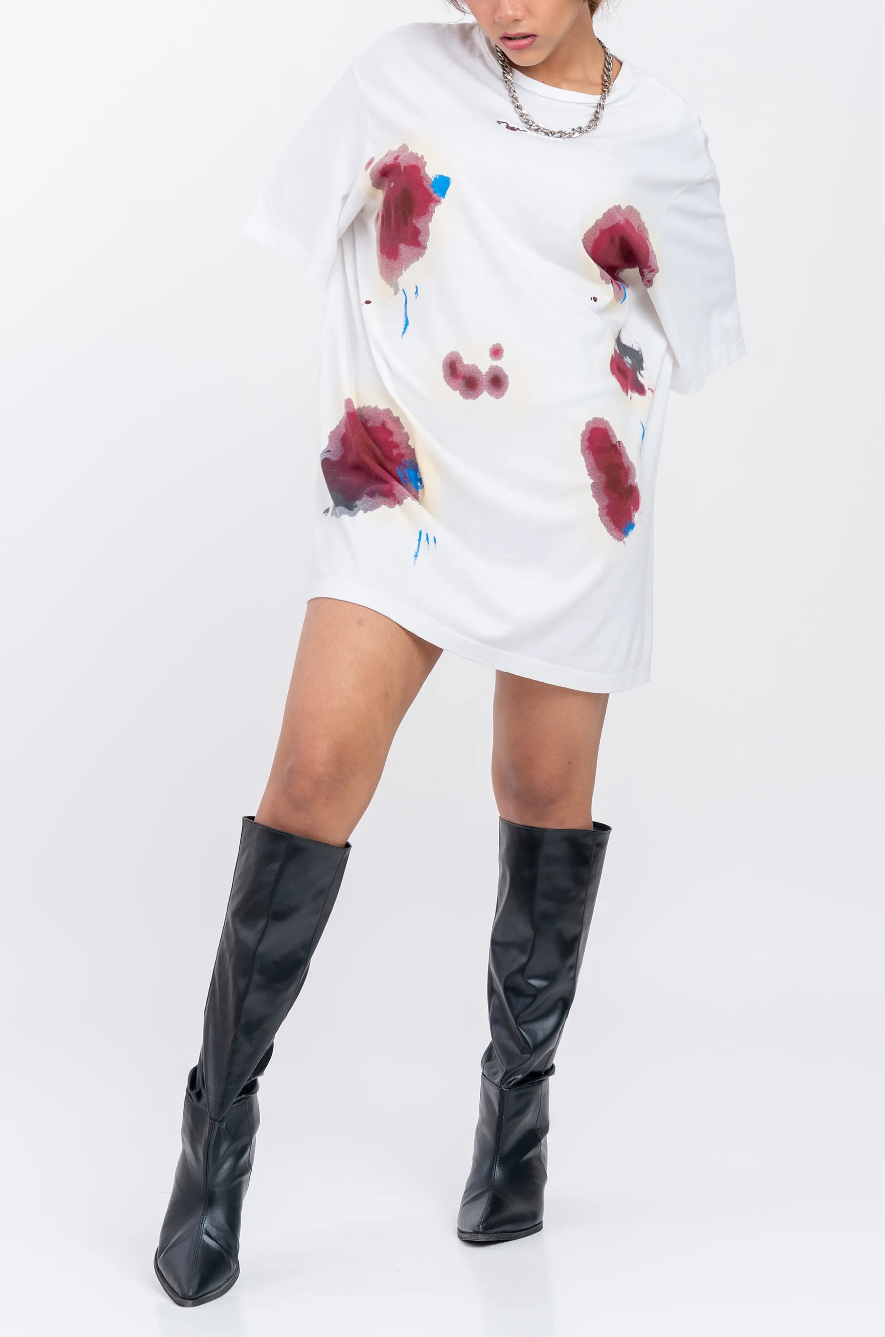 Huemn Blood Washed T-Shirt (White)