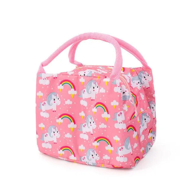 Insulated Thermal Cartoon Printed Food Storage Bags