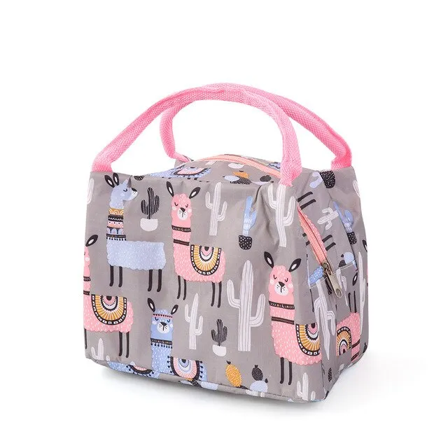 Insulated Thermal Cartoon Printed Food Storage Bags