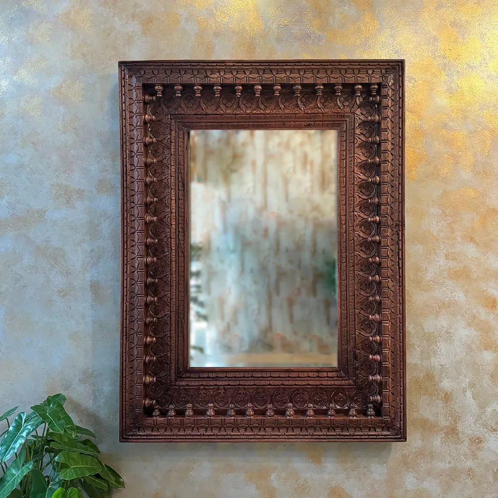 Intricately Carved Mirror