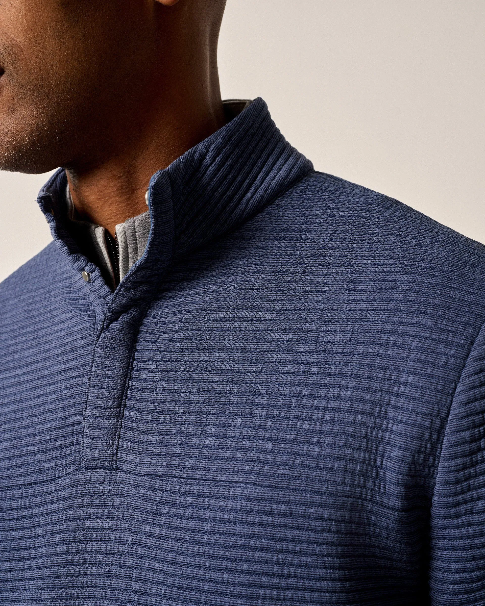 Johnnie-O Benjy 1/4 Zip Snap Pullover