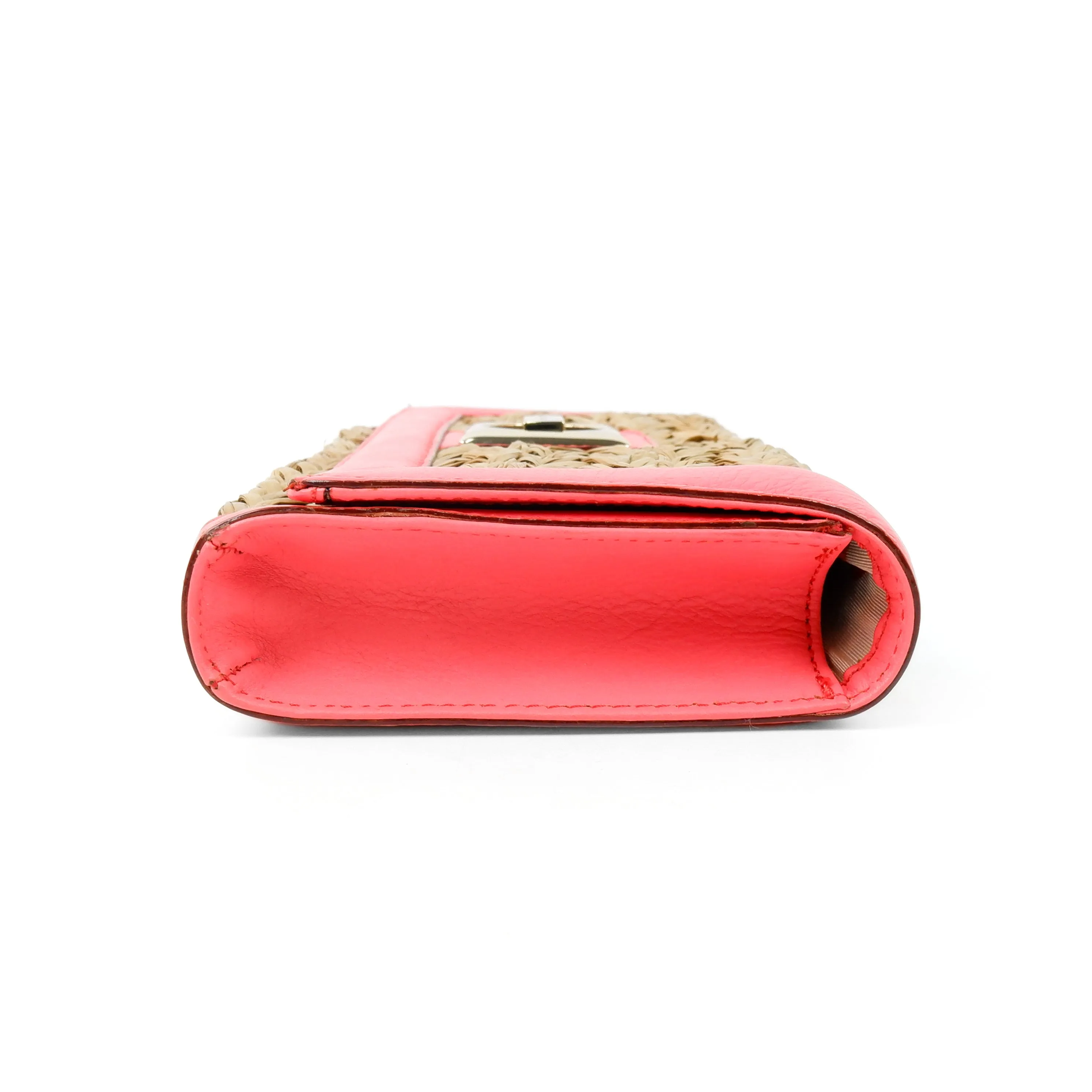 Kate Spade Raffia Clutch Pink