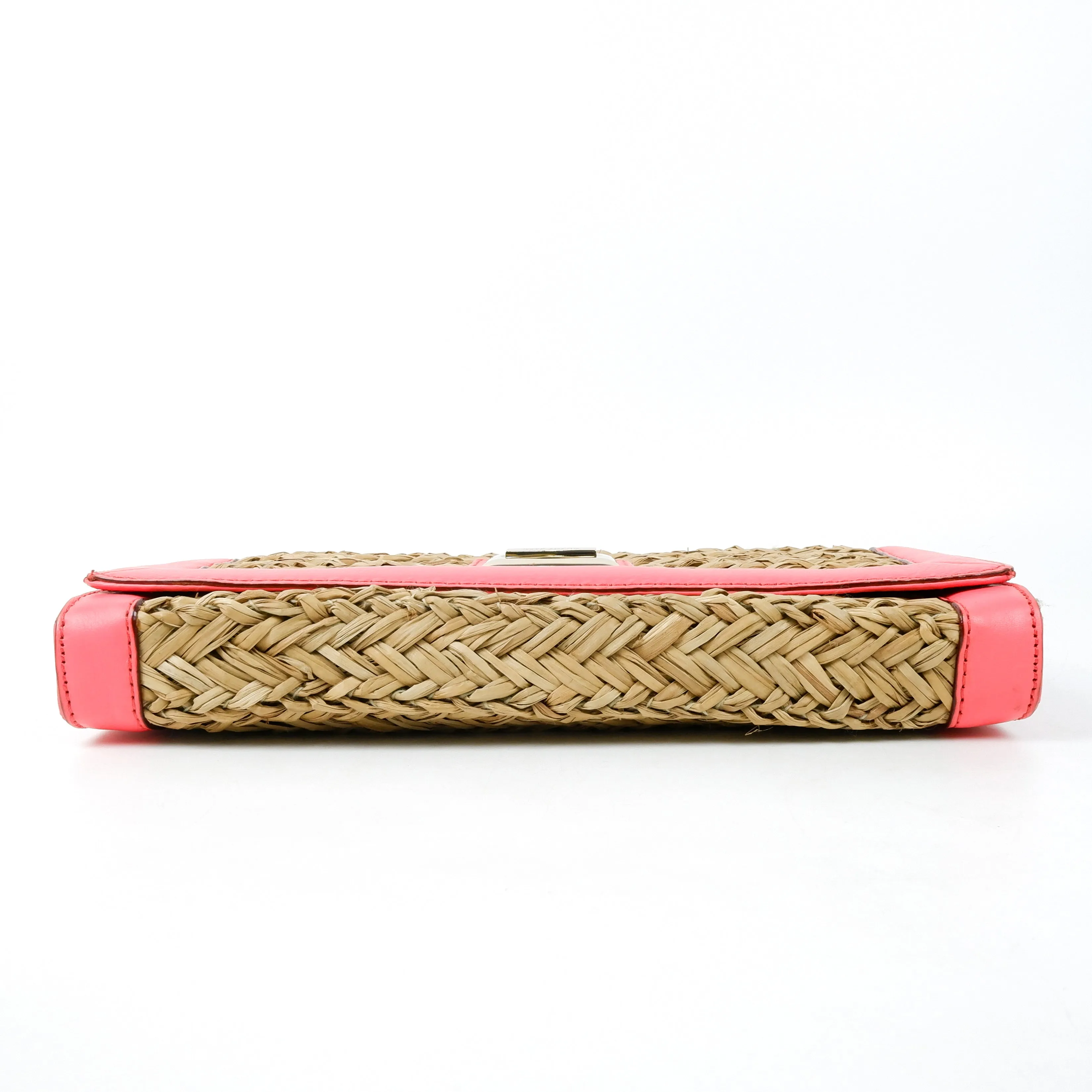 Kate Spade Raffia Clutch Pink