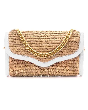 LADY RAFFIA SHOULDER BAG | WHITE