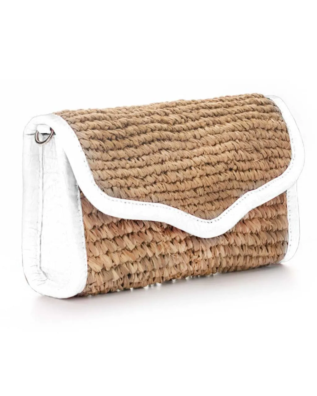 LADY RAFFIA SHOULDER BAG | WHITE