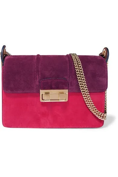Lanvin suede colour block Ji Ji bag
