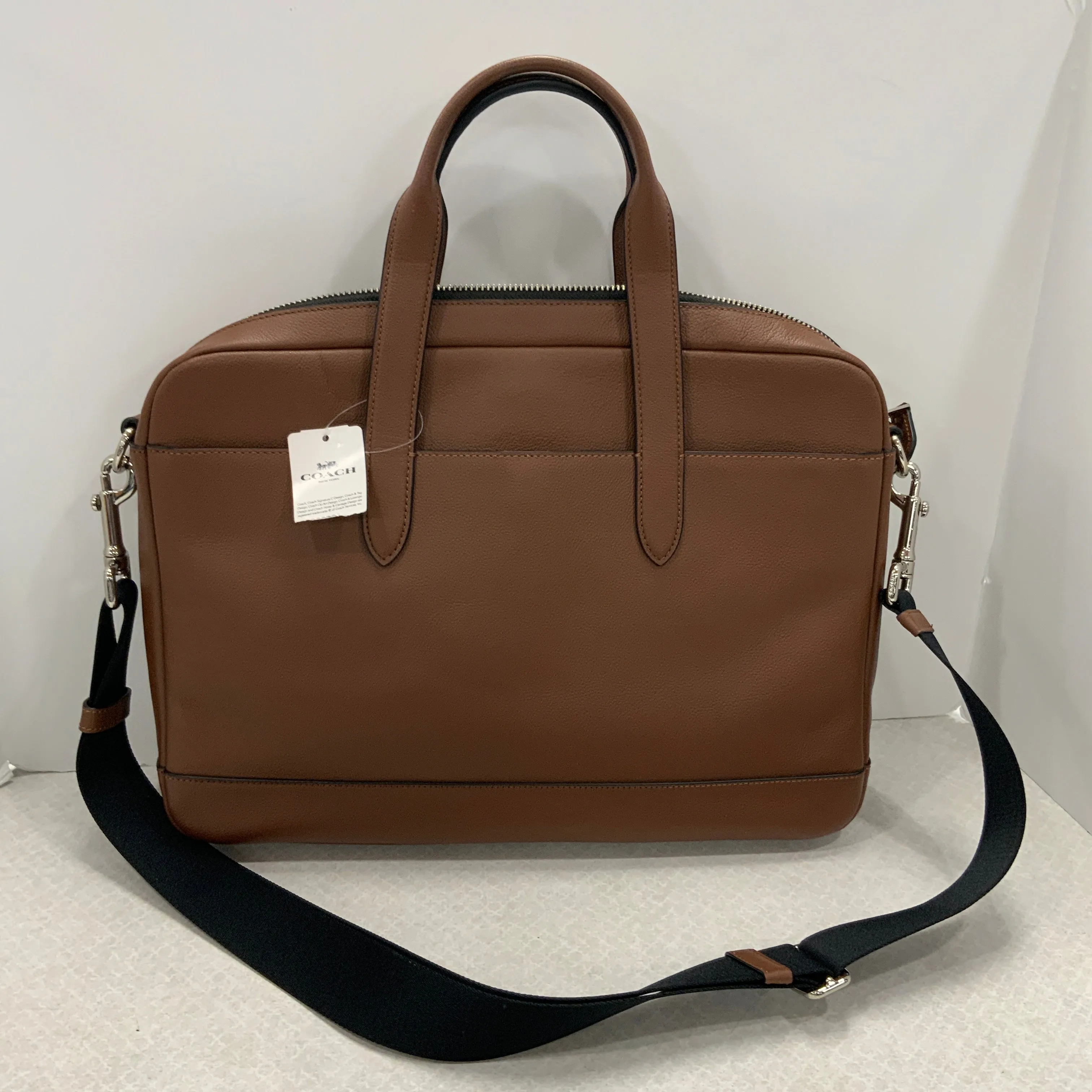 Laptop Bag Designer By Coach In Brown, Size:Large