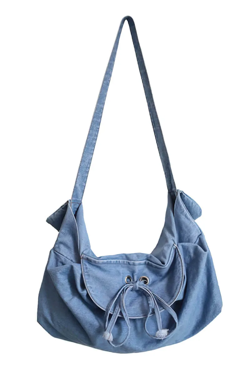 Large-capacity denim bag