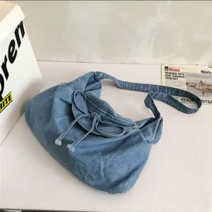 Large-capacity denim bag