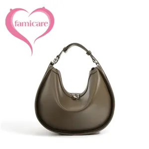 Leather Female Fashion Pouch Lady Minimalist Underarm Shoulder Bag