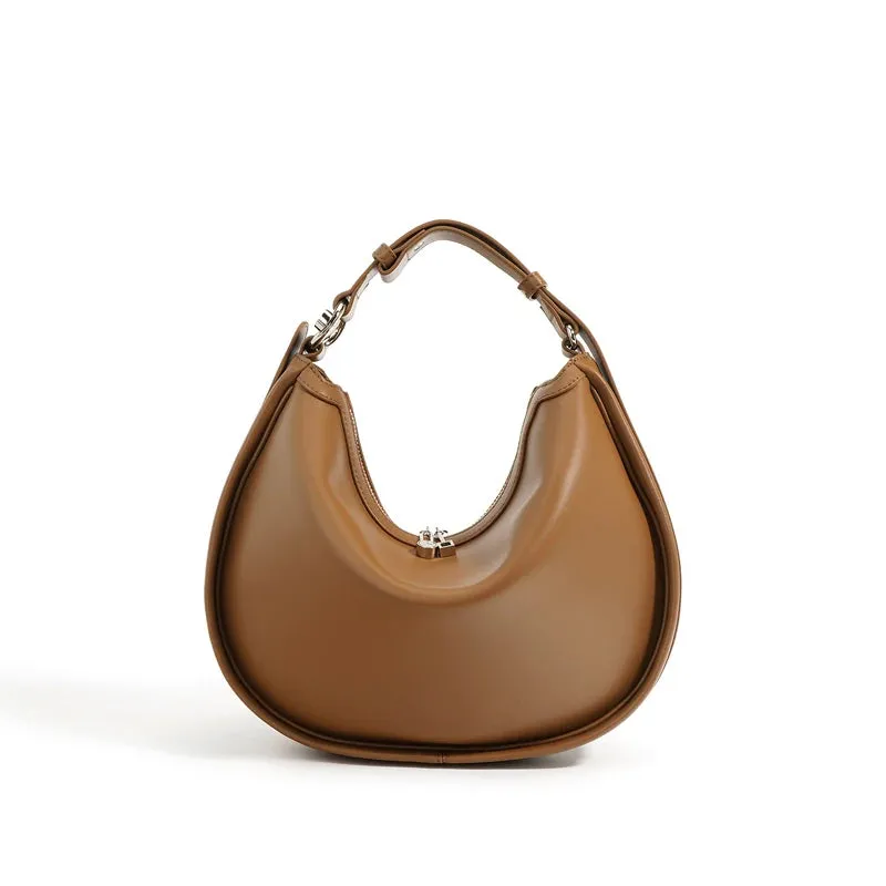 Leather Female Fashion Pouch Lady Minimalist Underarm Shoulder Bag