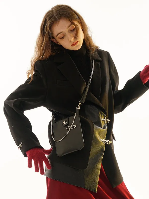 Leather Messenger Bag & Airpods 2 Case