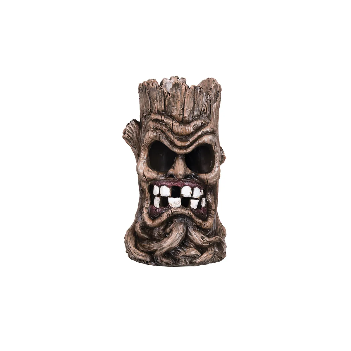 LED Scary Face Tree Trunk Figurine