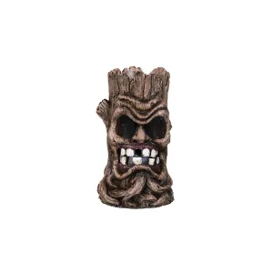 LED Scary Face Tree Trunk Figurine