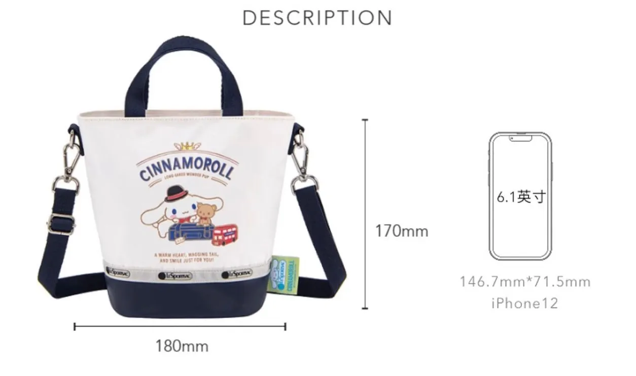 LeSportsac Cinnamoroll Bucket Bag
