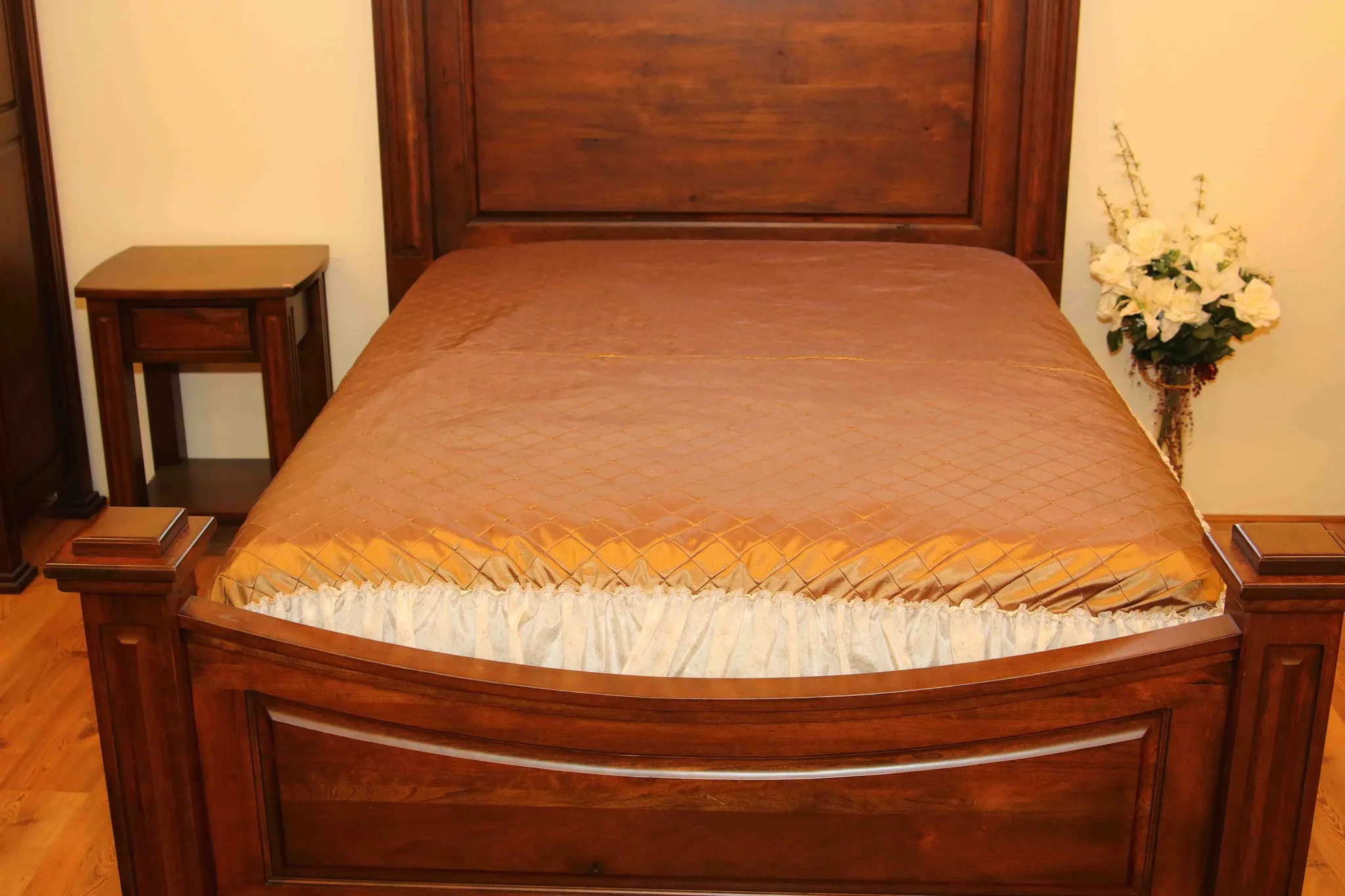 Lightweight Golden Brown Coverlet