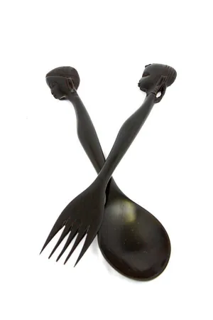 Maasai Ebony Salad Set