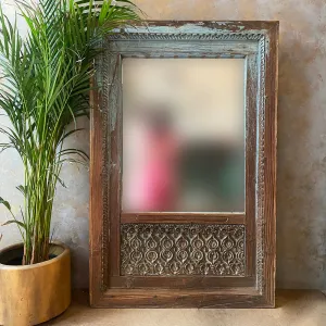Manohar Carved Wooden Mirror