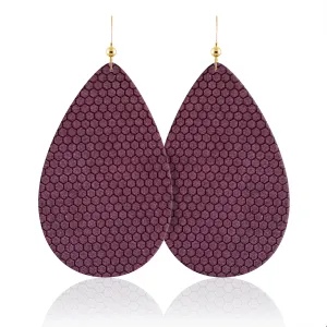 Maroon Textured Teardrops