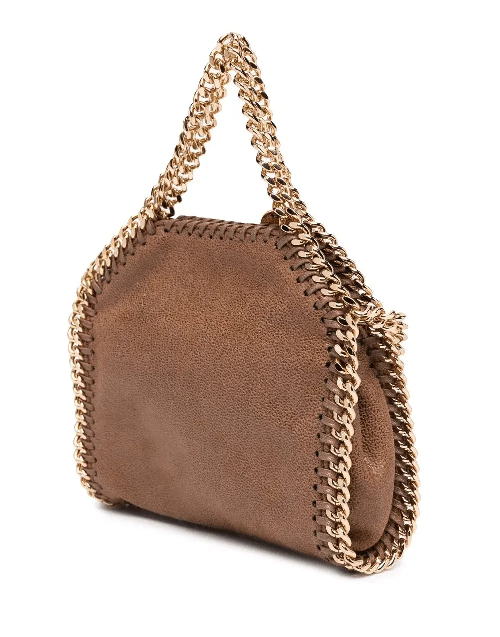 Mini Gold Chain Shoulder Bag - Pecan