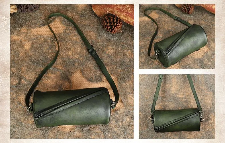 Mini Green Shoulder Bag leather crossbody purse For Women
