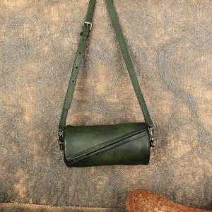 Mini Green Shoulder Bag leather crossbody purse For Women