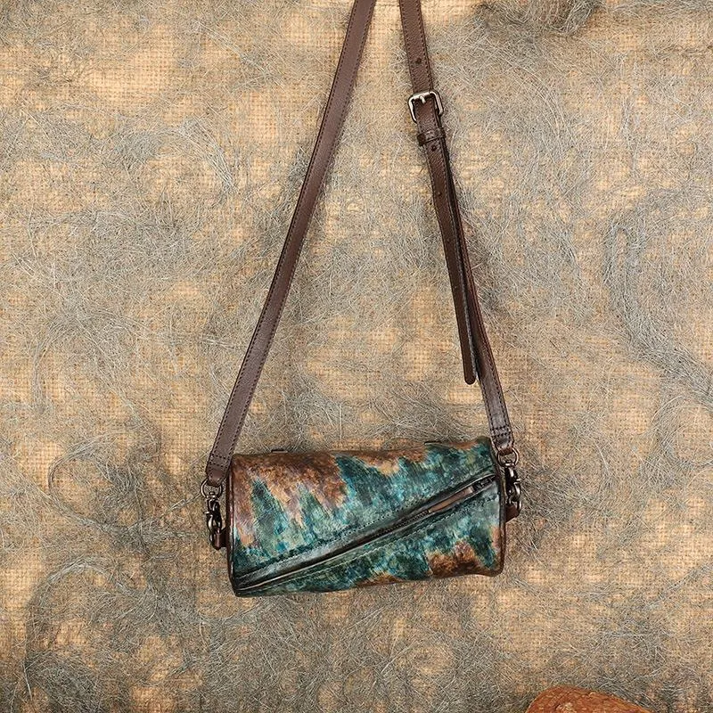 Mini Green Shoulder Bag leather crossbody purse For Women