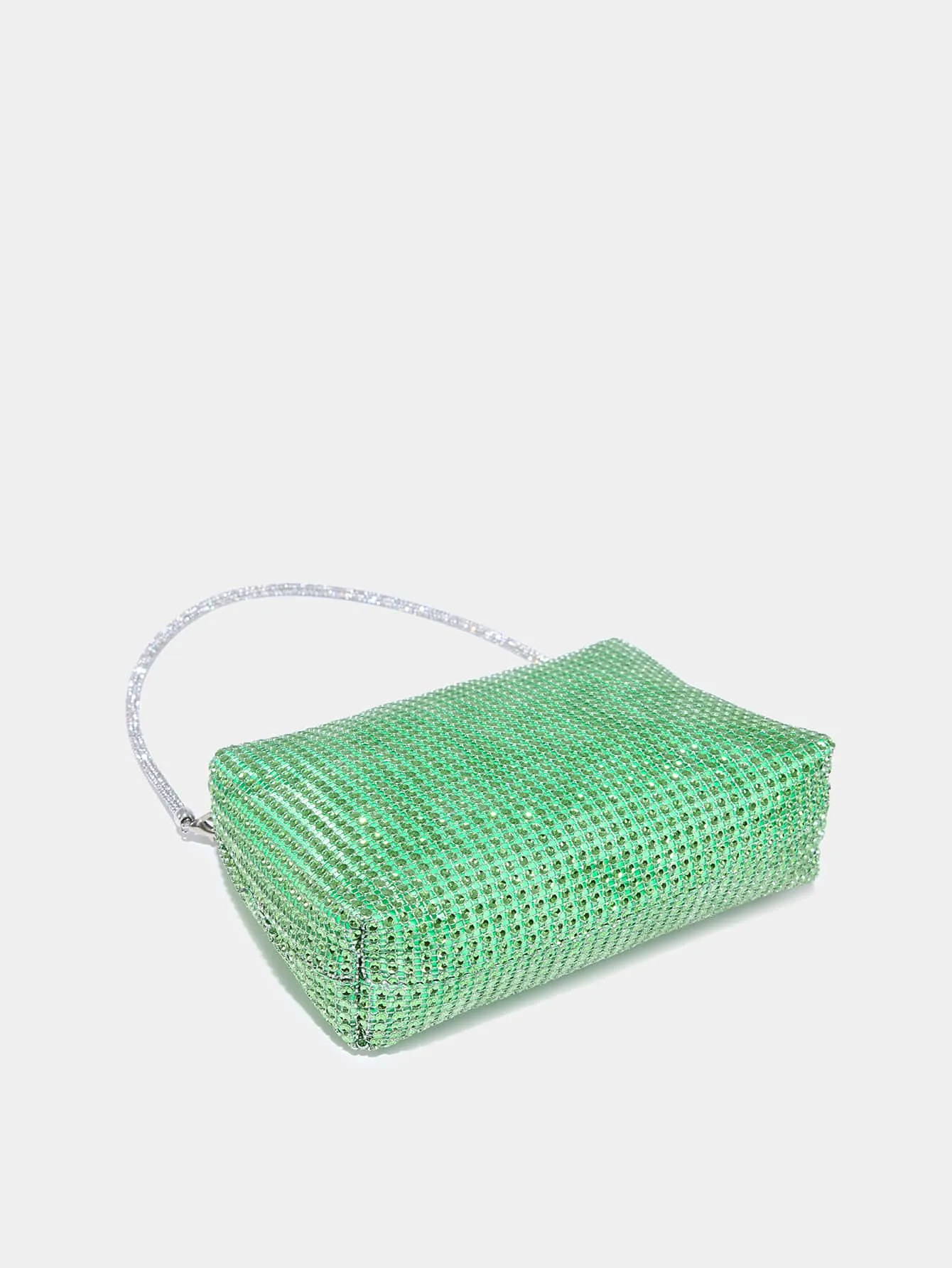 Mini Rhinestone Decor Chain Square Bag
