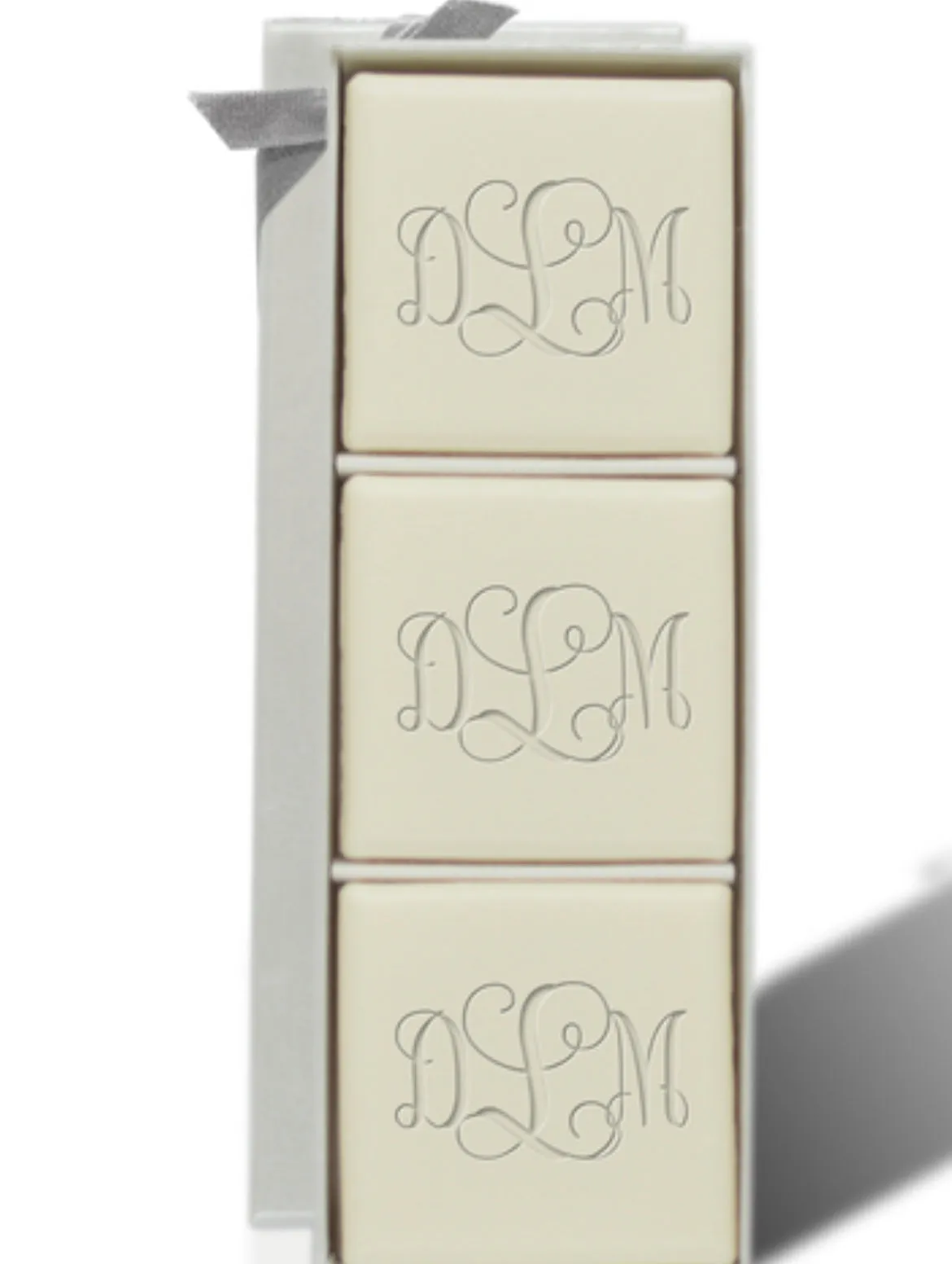 MONOGRAM ECO LUXURY SQUARE SOAPS SET OF 3