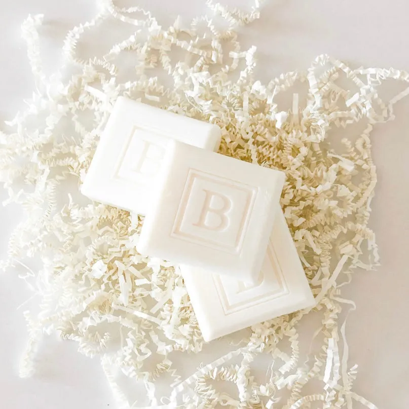 MONOGRAM ECO LUXURY SQUARE SOAPS SET OF 3