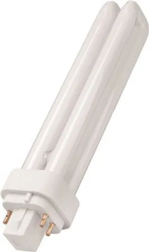 Monument Dual Tube Compact Fluorescent Lamp 26 Watts 4100K 82 Cri G24Q-3 Base Energy Saving