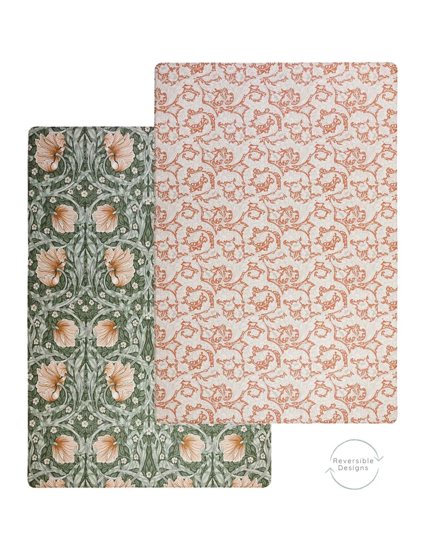 Morris & Co. The Bachelors Button Playmat Brick Dust