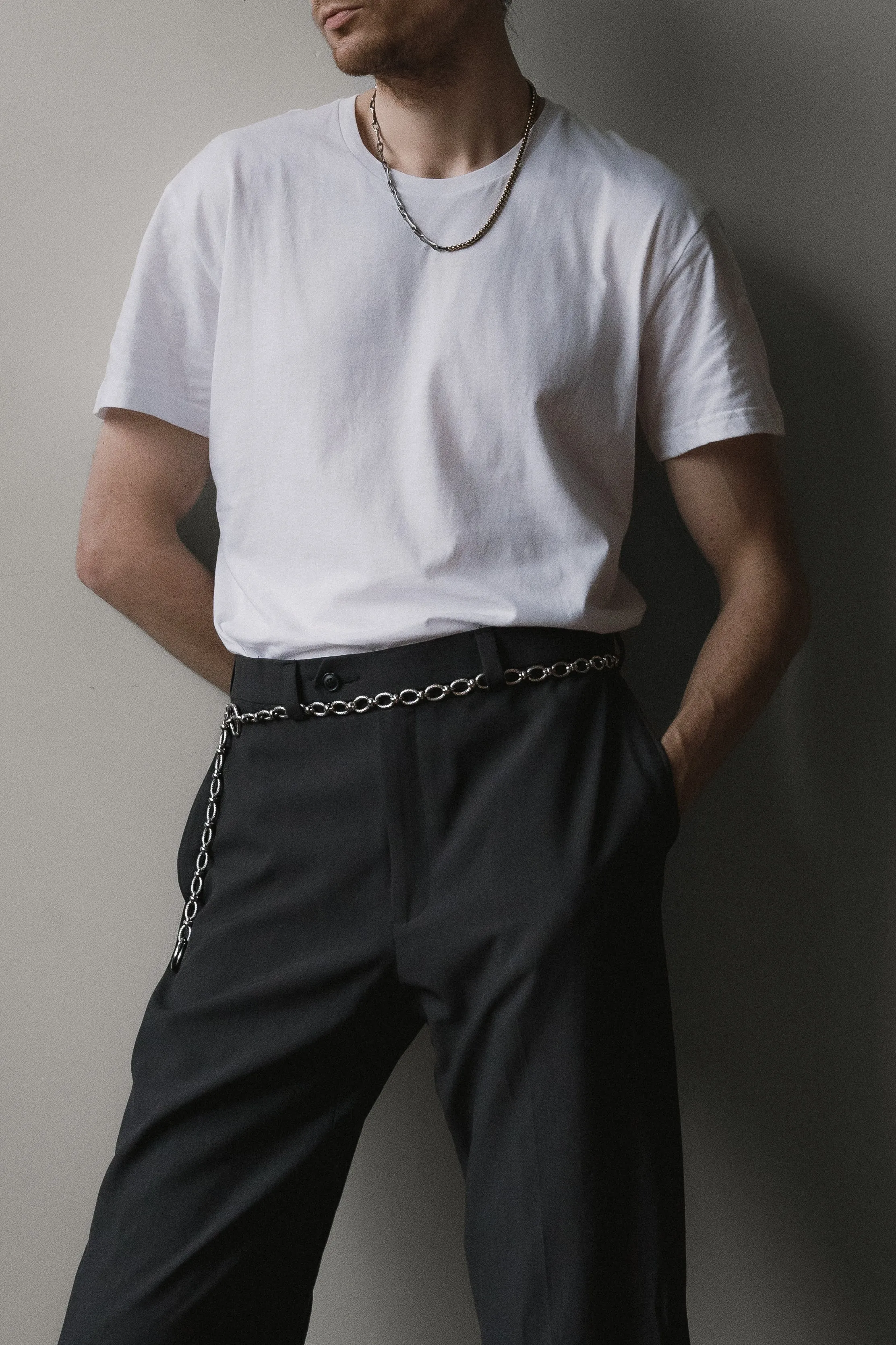 Nebula Silver Chain Belt