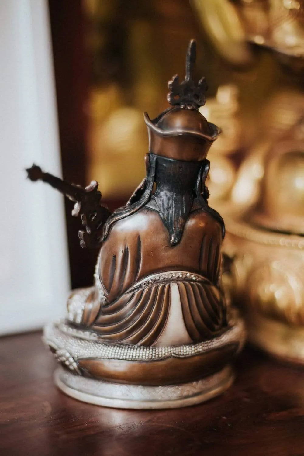 Padmasambhava Bronze and Silver Statue