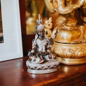 Padmasambhava Bronze and Silver Statue