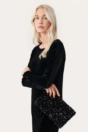 Part Two Denia Clutch in Black
