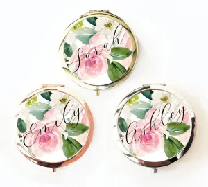 Personalized Spring Rose Compacts