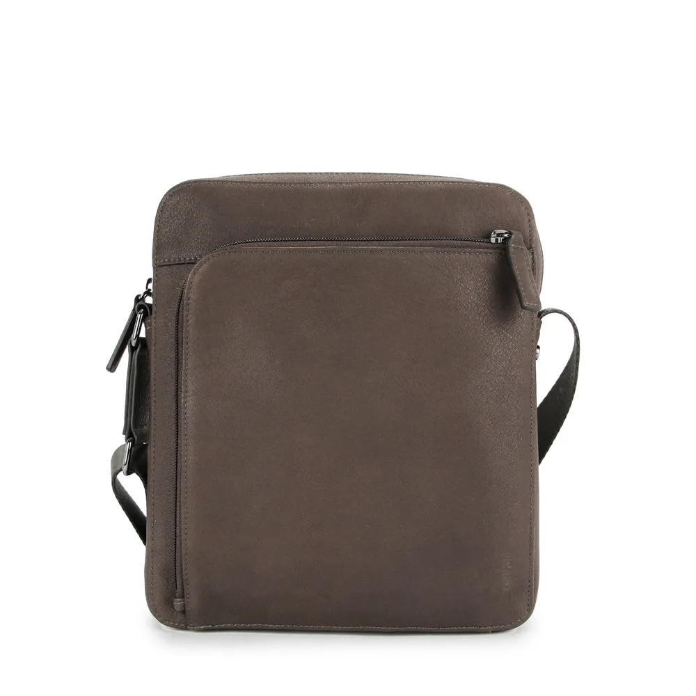 Picard Buffalo Men's Leather Crossbody Shoulder Bag (Cafe)
